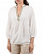 Белая блуза с декором из страз 120% Lino | Фото 7