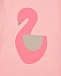 Розовая футболка с принтом &quot;лебедь&quot; Sanetta Kidswear | Фото 3
