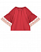 Бордовая шелковая пижама с кружевной отделкой AMIKI | Фото 2