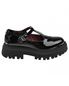 Черные лаковые туфли Mary Jane на рифленой подошве Dolce&Gabbana Черный, арт. D11114 A1328 80999 | Фото 2