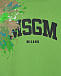 Зеленый свитшот с принтом &quot;пятна краски&quot; MSGM | Фото 4