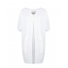 Белое платье-футболка с накладными карманами Deha | Фото 1