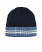 Синий комплект: шарф и шапка, 150х21 см Emporio Armani | Фото 3