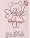 Розовые колготки с декором &quot;медвежонок фея&quot; La Perla | Фото 2