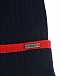 Темно-синяя шапка с красной полосой Il Trenino | Фото 3