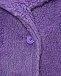 Шуба из эко-меха с принтом на спине, фиолетовая Mousse kids | Фото 4