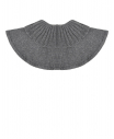 Серый вязаный шарф-горло