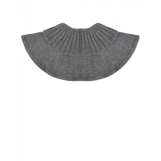 Серый вязаный шарф-горло Chobi | Фото 1