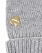 Серые перчатки из шерсти и кашемира Il Trenino | Фото 2