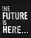 Черная футболка с принтом &quot;Future is here&quot; Pietro Brunelli | Фото 7