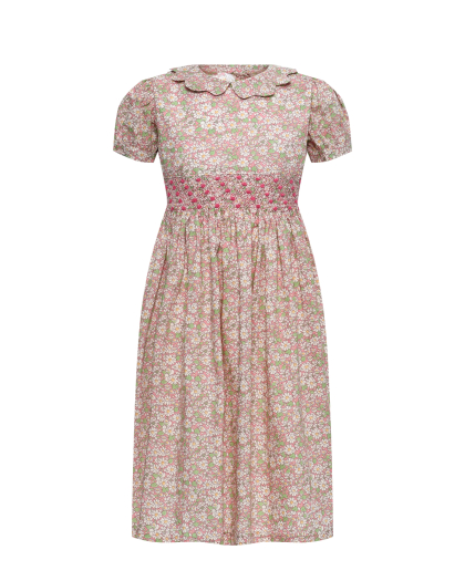 Платье со сплошным цветочным принтом, розовое Mariella Ferrari | Фото 1