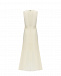 Платье на пуговицах с поясом пряжкой, кремовое TWINSET | Фото 2