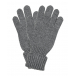 Темно-серые перчатки из смесовой шерсти Chobi | Фото 1