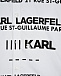 Белая рубашка с черным логотипом Karl Lagerfeld kids | Фото 3