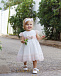 Белое платье с розовой кружевной отделкой Amaya | Фото 2