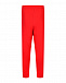 Красные спортивные брюки прямого кроя No. 21 | Фото 5