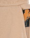 Бежевые спортивные брюки с принтом &quot;Чебурашка&quot; Dan Maralex | Фото 5