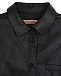 Кожаная рубашка черного цвета Yves Salomon | Фото 3