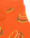 Оранжевые спортивные носки с принтом &quot;бургеры&quot; Happy Socks | Фото 2