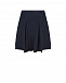 Синяя трикотажная юбка со складками Dal Lago | Фото 3