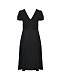 Платье миди черное MARGOT, рукав фонариком Saloni | Фото 5