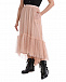 Асимметричная розовая юбка  | Фото 6