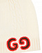 Шапка фактурной вязки с логотипом GUCCI | Фото 3