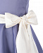 Фиолетовое шелковое платье с контрастным поясом Nicki Macfarlane | Фото 3