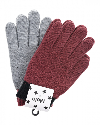 Комплект из двух пар перчаток Kyra Maroon Molo | Фото 1