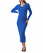 Трикотажное платье миди синего цвета Pietro Brunelli | Фото 9