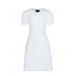 Белое платье с вязаной отделкой Emporio Armani | Фото 1