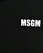 Футболка с логотипом на груди, черная MSGM | Фото 3