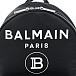 Черный рюкзак с белым логотипом Balmain | Фото 5