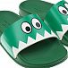 Зеленые шлепки с декором &quot;крокодил&quot; Stella McCartney | Фото 7