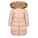 Розовое стеганое пальто с меховой отделкой IL Gufo | Фото 1