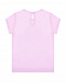 Розовая футболка с принтом &quot;парфюм&quot; Monnalisa | Фото 2