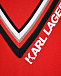 Красное платье с отделкой тесьмой Karl Lagerfeld kids | Фото 3