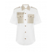 Белая рубашка с контрастными накладными карманами Forte dei Marmi Couture | Фото 1