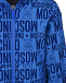 Голубая ветровка с логотипом Moschino | Фото 4