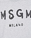 Серая футболка с крупным лого MSGM | Фото 3