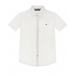 Белая базовая рубашка с короткими рукавами Tommy Hilfiger | Фото 1