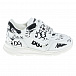 Белые кроссовки с принтом &quot;граффити&quot; Dolce&Gabbana | Фото 2