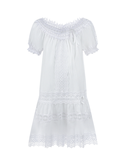 Белое платье с кружевом Charo Ruiz | Фото 1