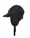 Темно-серая шапка-ушанка из флиса Parajumpers | Фото 2