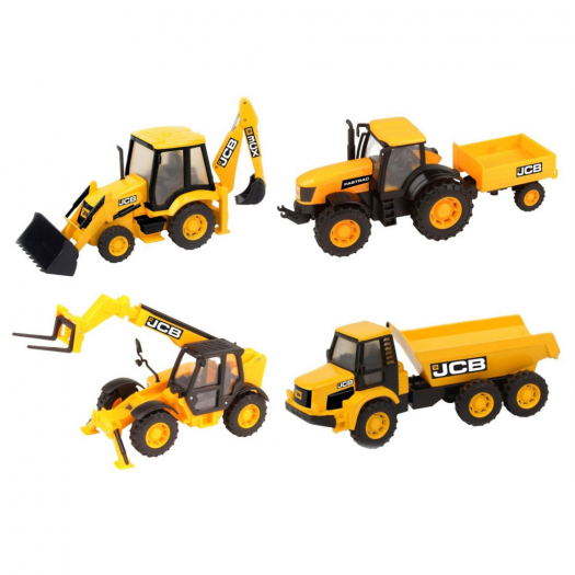 Строительная техника JCB, 4 в ассортименте, 1:32 HTI | Фото 1