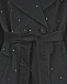 Черное пальто со стразами Monnalisa | Фото 3