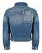 Синяя джинсовая куртка с белым логотипом MM6 Maison Margiela | Фото 2
