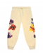 Спортивные брюки с цветочным принтом, бежевые Dolce&Gabbana | Фото 1