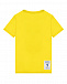 Желтая футболка с белым лого Bikkembergs | Фото 2