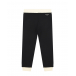 Черные спортивные брюки с бежевыми манжетами Balmain | Фото 1